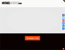 Tablet Screenshot of michaelvickers.com
